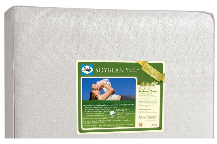 sealy soybean everedge baby mattress