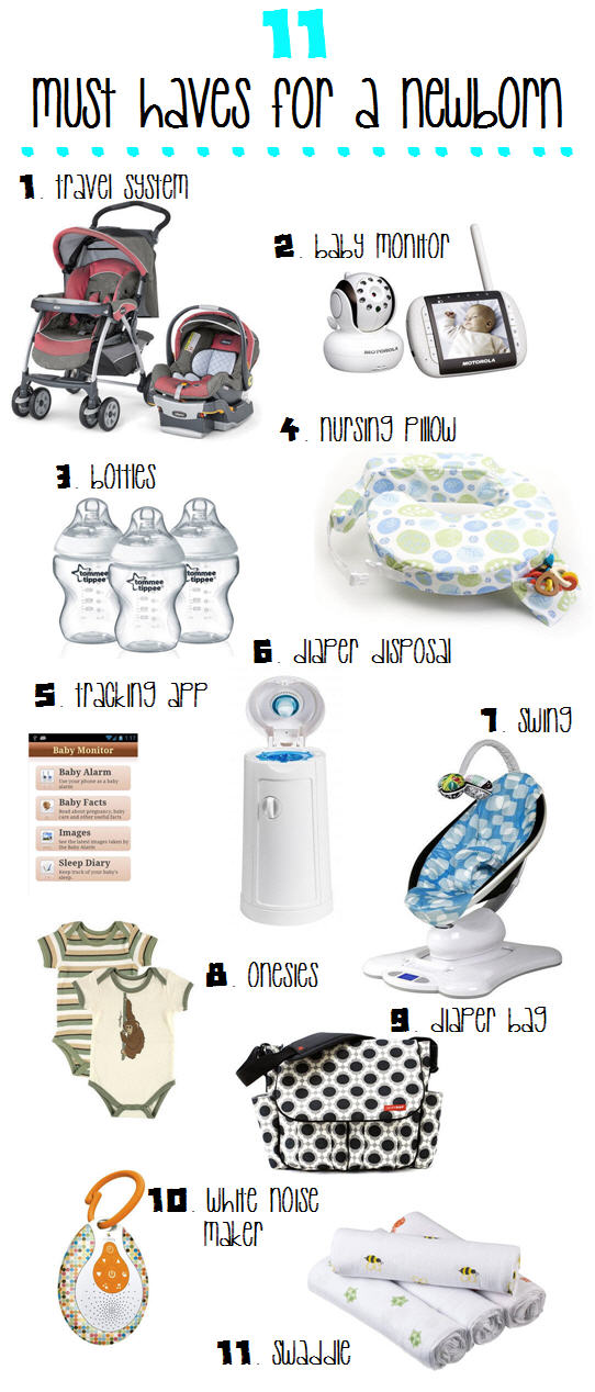 the must haves for a new baby